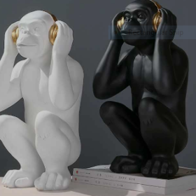 Mô hình tượng con khỉ bằng mút xốp