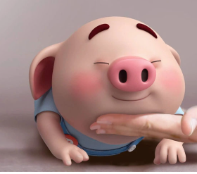 Mô hình tượng con lợn bằng mút xốp