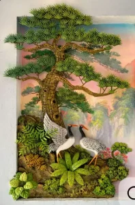 phù điêu tùng hạc 