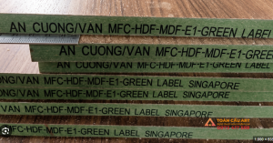 Gỗ MDF An Cường cốt xanh chống ẩm dày 17mm