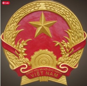 Phù điêu quốc huy việt nam mẫu chuẩn