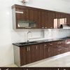 Tủ bếp inox cánh Acrylic chữ I 04