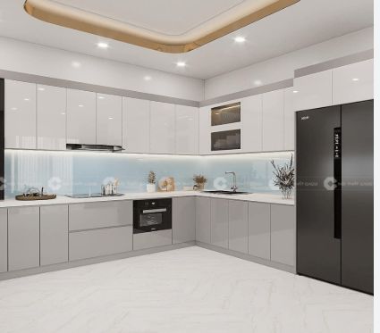 Tu-bep-inox-canh-Acrylic -chu-L-04 Tủ bếp inox cánh Acrylic chữ L 04