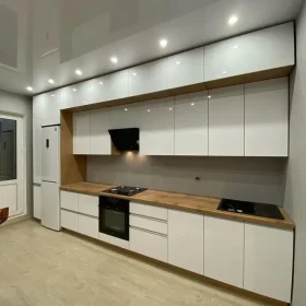 Tủ bếp inox cánh gỗ An Cường 03