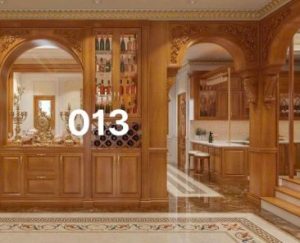 Vách ngăn CNC gỗ tự nhiên đẹp