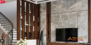 Vách ngăn cầu thang đơn giản đẹp