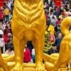 con chó bằng xốp trang trí tết