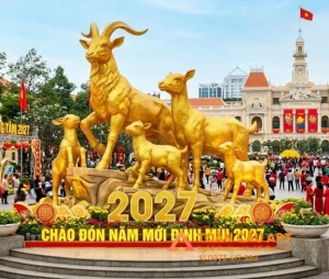 điêu khắc mô hình tượng con dê bằng xốp