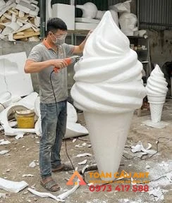  tạo hìnhmô hình xốp 3d cái kem theo kích thước