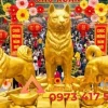 hình tượng con chó bằng xốp trang trí tết