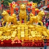 mẫu mô hình tượng con chó bằng xốp trang trí tết