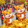 mẫu tượng con hổ bằng xốp linh vật tết
