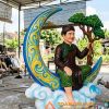 Mẫu tượng chú cuội xốp trang trí trung thu