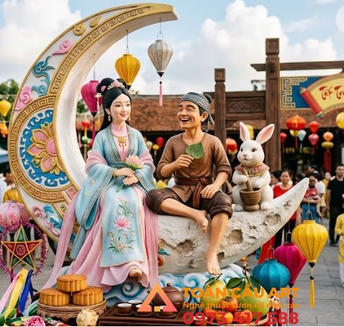 mẫu tượng mô hình xốp trang trí trí trung thu