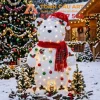 mô hình tượng gấu xốp trang trí noel