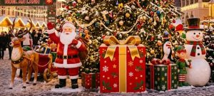 mô hình tượng ông già noel bằng xốp