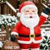 tượng ông già noel bằng xốp đẹp