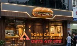 mô hình xốp bánh mỳ quảng cáo cửa hàng và hình dáng