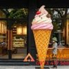 Mô hình xốp 3d kem ốc quế trang trí cửa hàng
