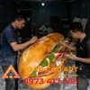 sơn vẽ màu cho mô hình bánh mỳ bằng xốp