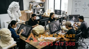đội ngũ lên thiết kế ý tưởng vẽ five zbrus