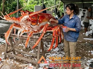 tôm hùm bằng xooso trang trí quán