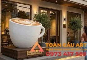 Mô hình xốp 3D Cốc Cà phê Cappuccino