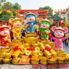 tượng con chuột bằng xốp linh vật tết