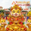 tượng con hổ bằng xốp linh vật