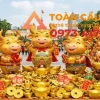 tượng con trâu bằng xốp linh vật trang trí tết