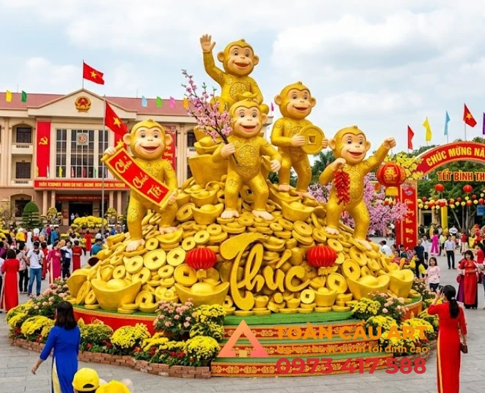tuong-mo-hinh-con-khi-bang-xop tượng mô hình con khỉ bằng xốp