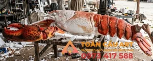 mẫu tượng tôm hùm bằng xốp