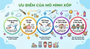ưu điểm của mô hình xốp