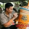 vẽ màu mô hình xốp 3d ly trà sữa