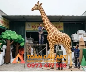 Mô hình xốp con Hươu cao cổ