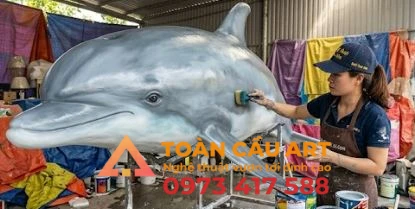 dieu-khac-mo-hinh-xop-ca-heo-nghe-thuat Mô hình xốp Cá heo