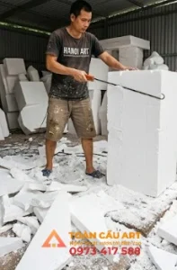 mô hình xốp Chuột túi được điêu khắc tỉ mỉ