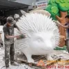 điêu khắc mô hình xốp con nhím