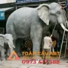 điêu khắc Mô hình xốp con voi