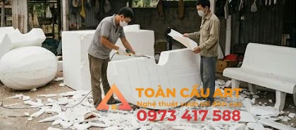 dieu-khac-mo-hinh-xop-qua-dua-hau thợ điêu khắc Mô hình xốp quả dưa hấu