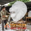 mô hình xốp Sư tử được đẽo gọt xốp