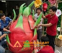 hoàn thiện mô hình xốp quả thanh long