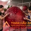 mô hình quả dâu tây bằng xốp 3d