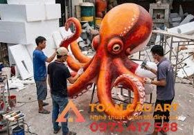 mô hình xốp bạch tuộc