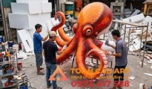 mô hình xốp bạch tuộc