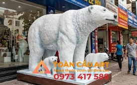 Mô hình xốp Gấu Bắc Cực