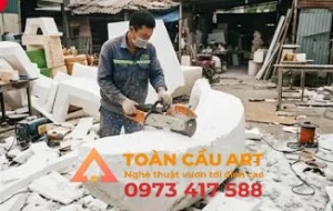  điêu khắc mô hình xốp Quả Chuối khổng lồ