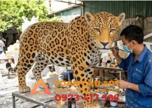 mô hình xốp Báo gấm