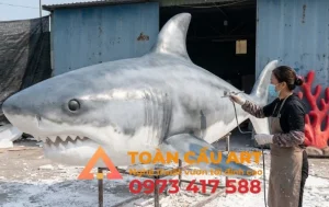 mô hình xốp Cá mập