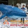 hoàn thiện Mô hình xốp Cá Voi Xanh